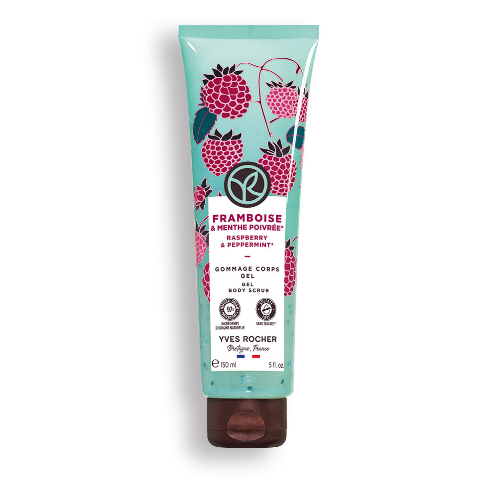 Raspberry & Peppermint Gel Body Scrub Gel