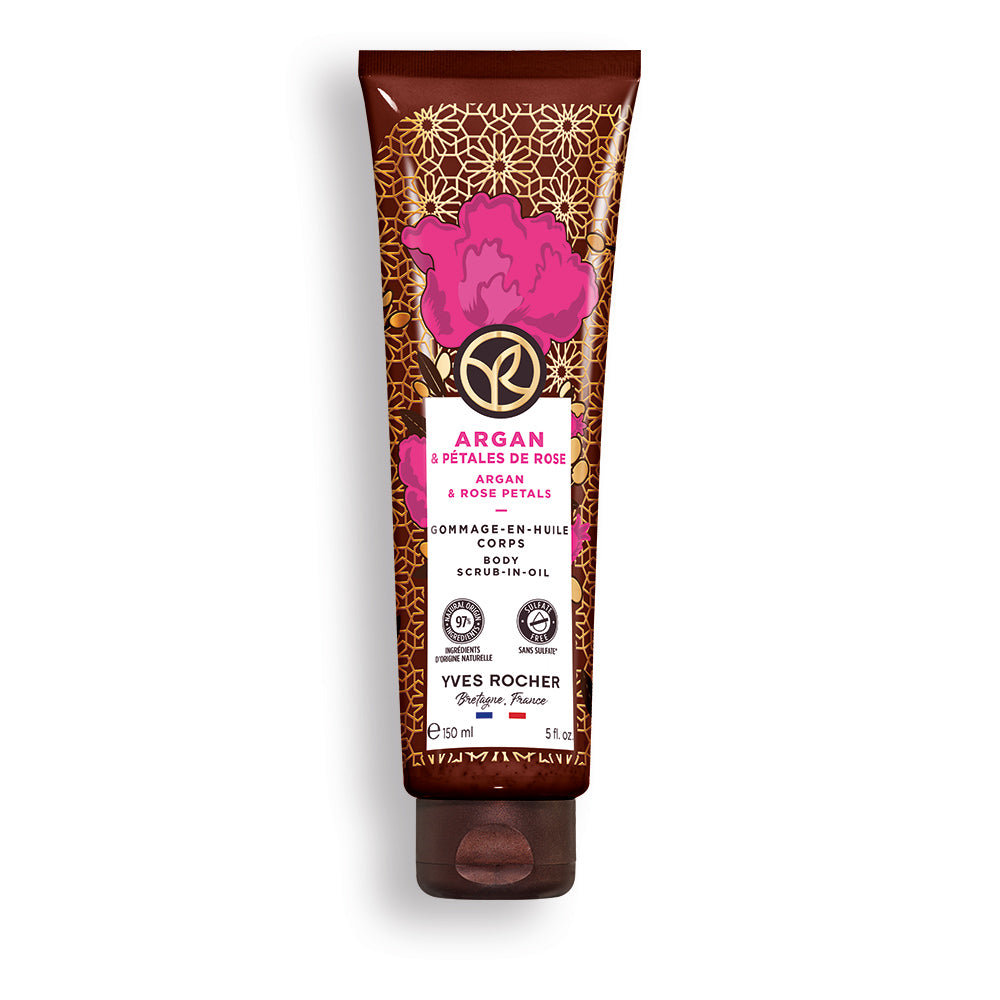 Argan & Rose Petals Body Scrub-in-Oil