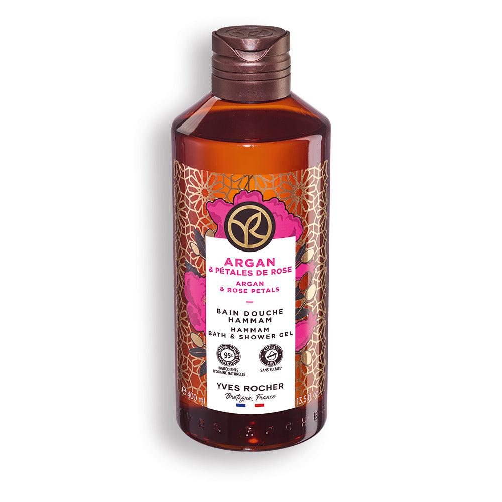 Argan & Rose Petals Hammam Bath & Shower Gel